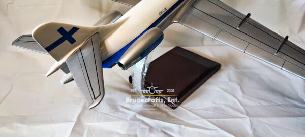 Sud Aviation Super Caravelle Finnair Aircraft with detailed craftsmanship.